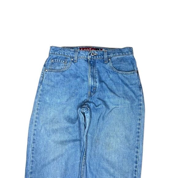 Vintage 90s Y2K Levi’s Silver Tab Baggy Loose Jeans Size 11/12 - Picture 2 of 9